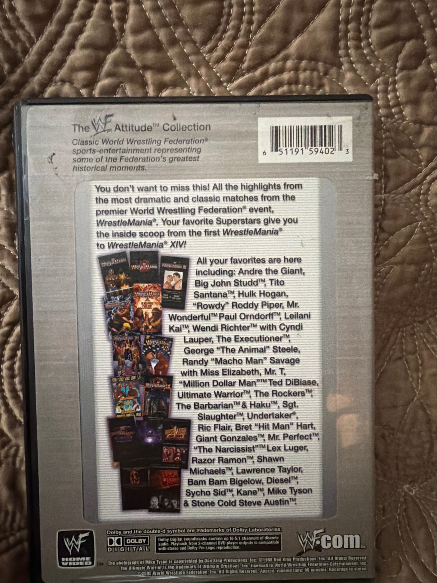 WWE Best of Wrestlemania 1-17 Attitude Collection DVD