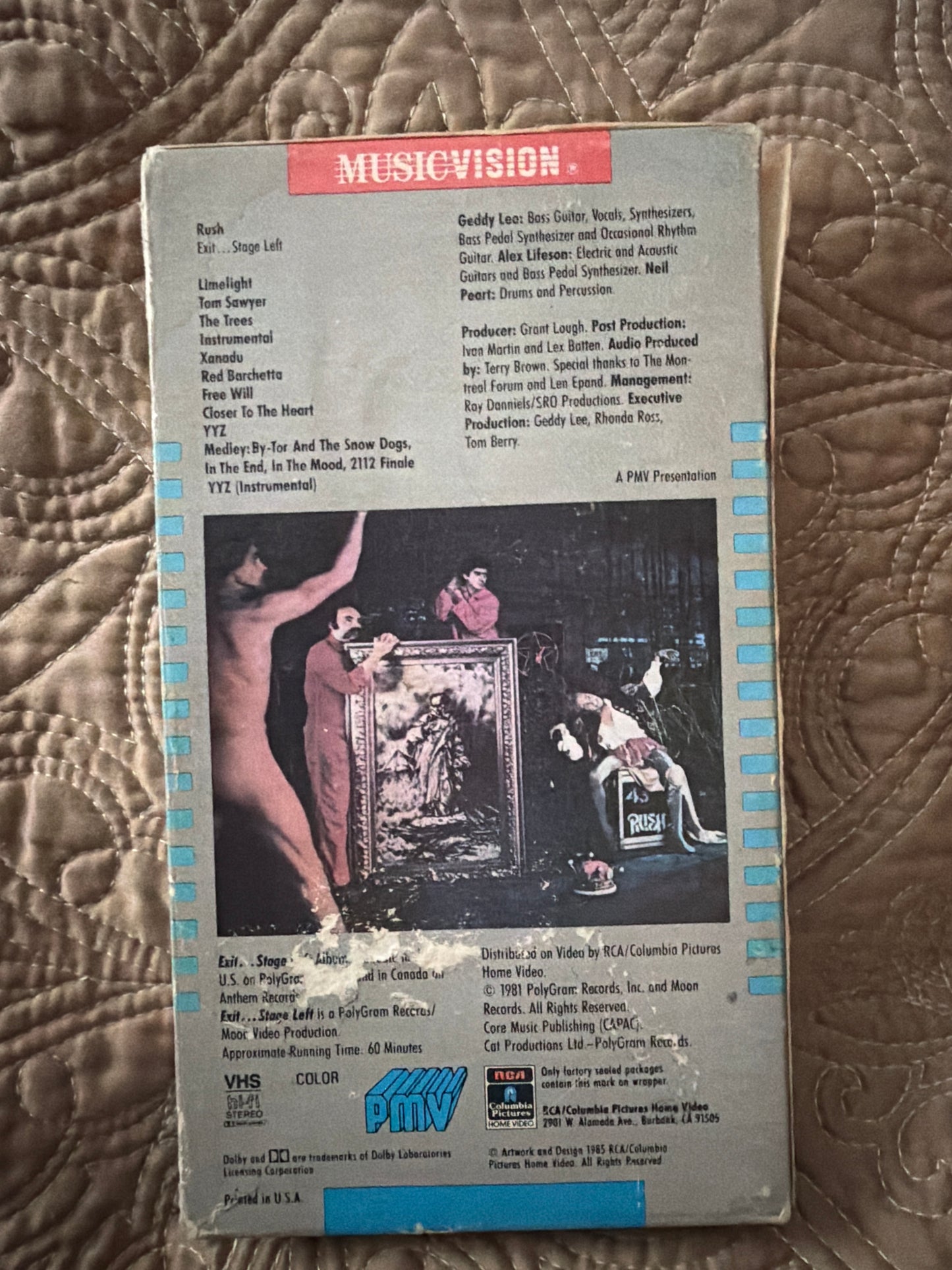 RUSH Exit… Stage Left Musicvision VHS