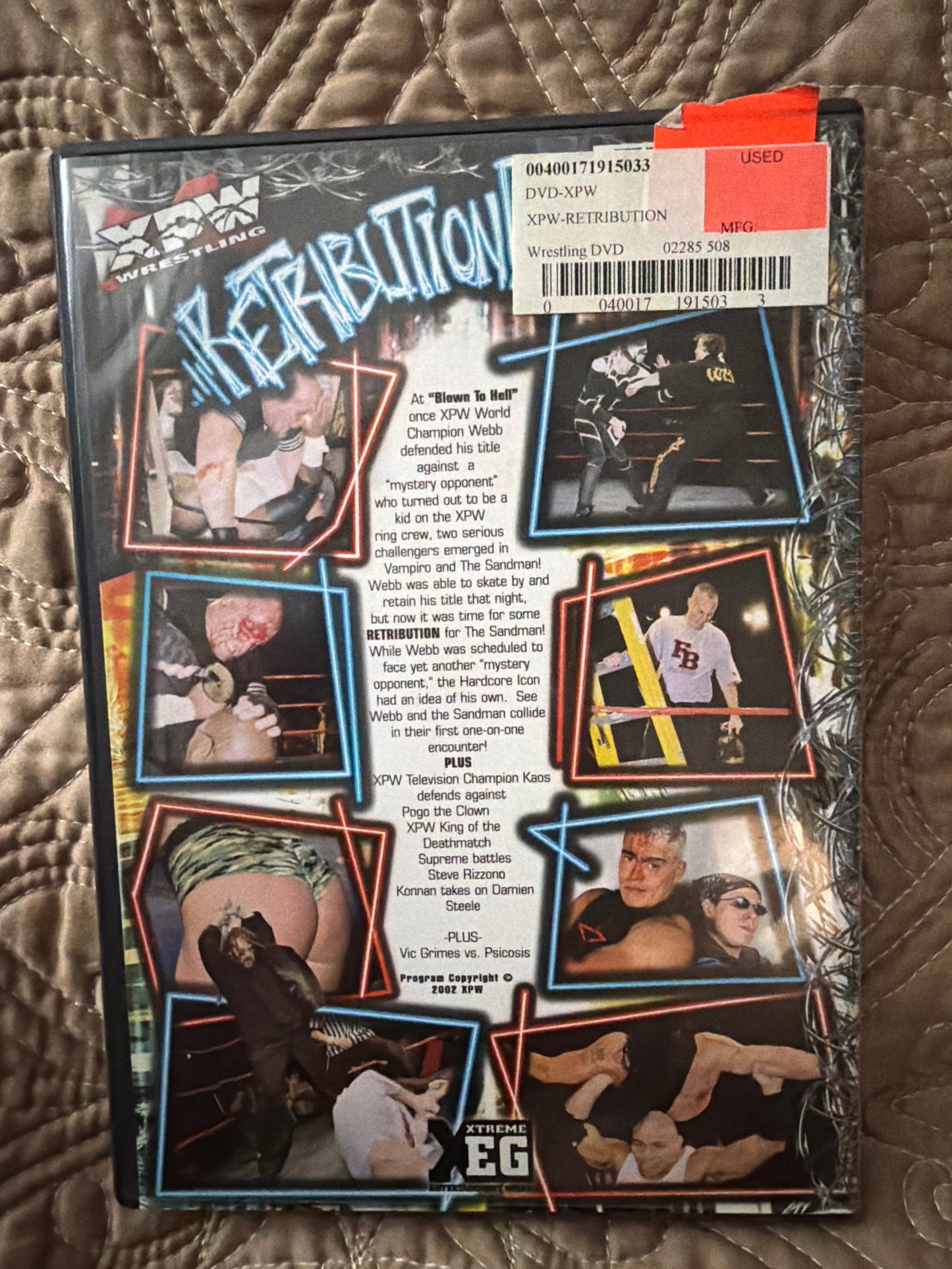 XPW Retribution Wrestling DVD