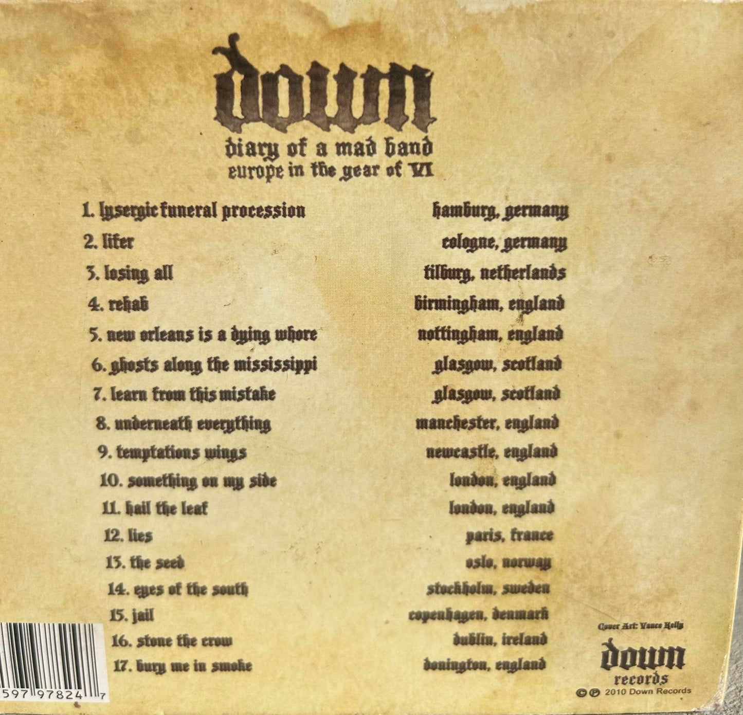 Down CD/DVD “Diary Of A Mad Band”