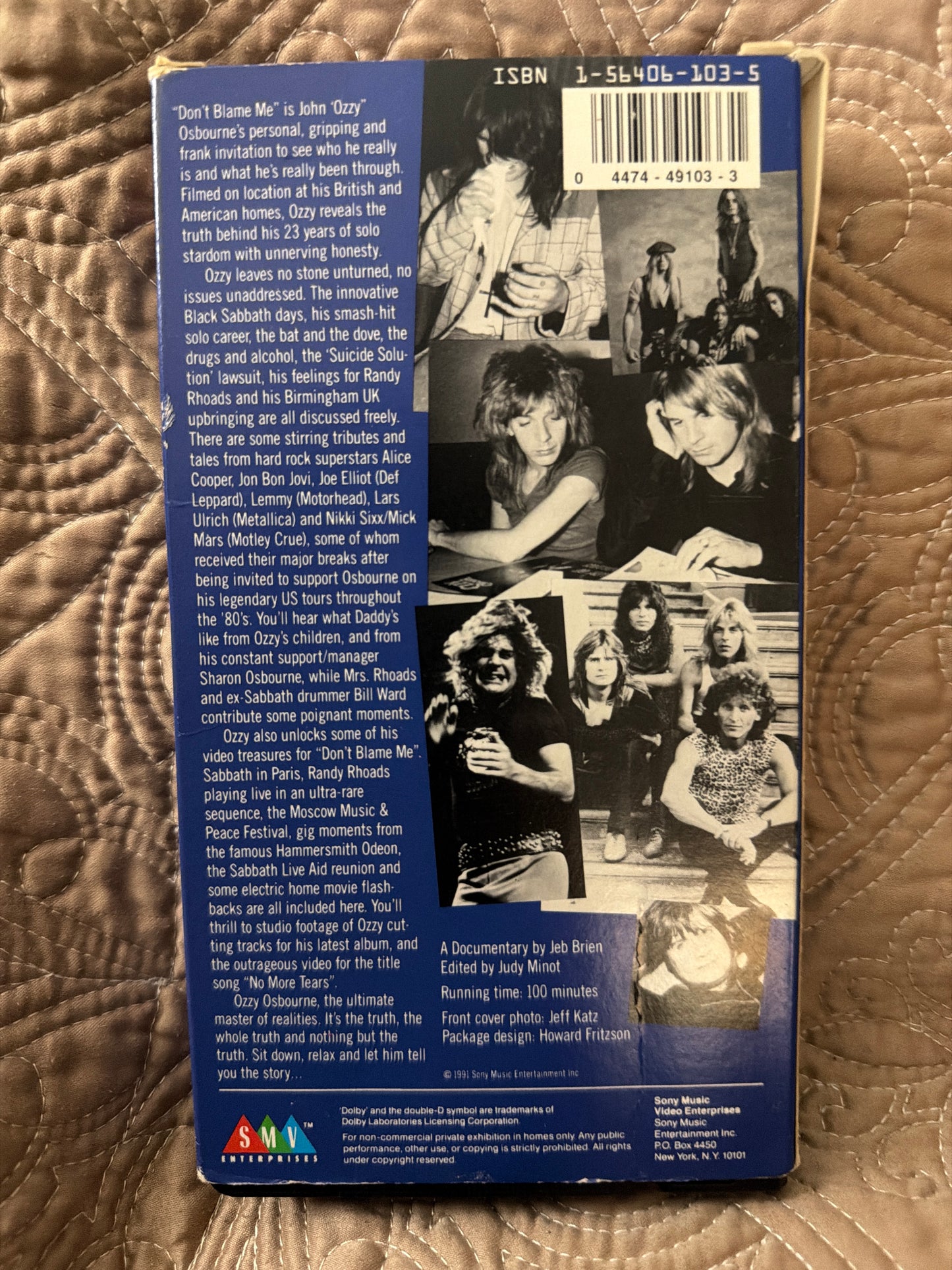 Ozzy Osbourne - Don’t Blame Me VHS