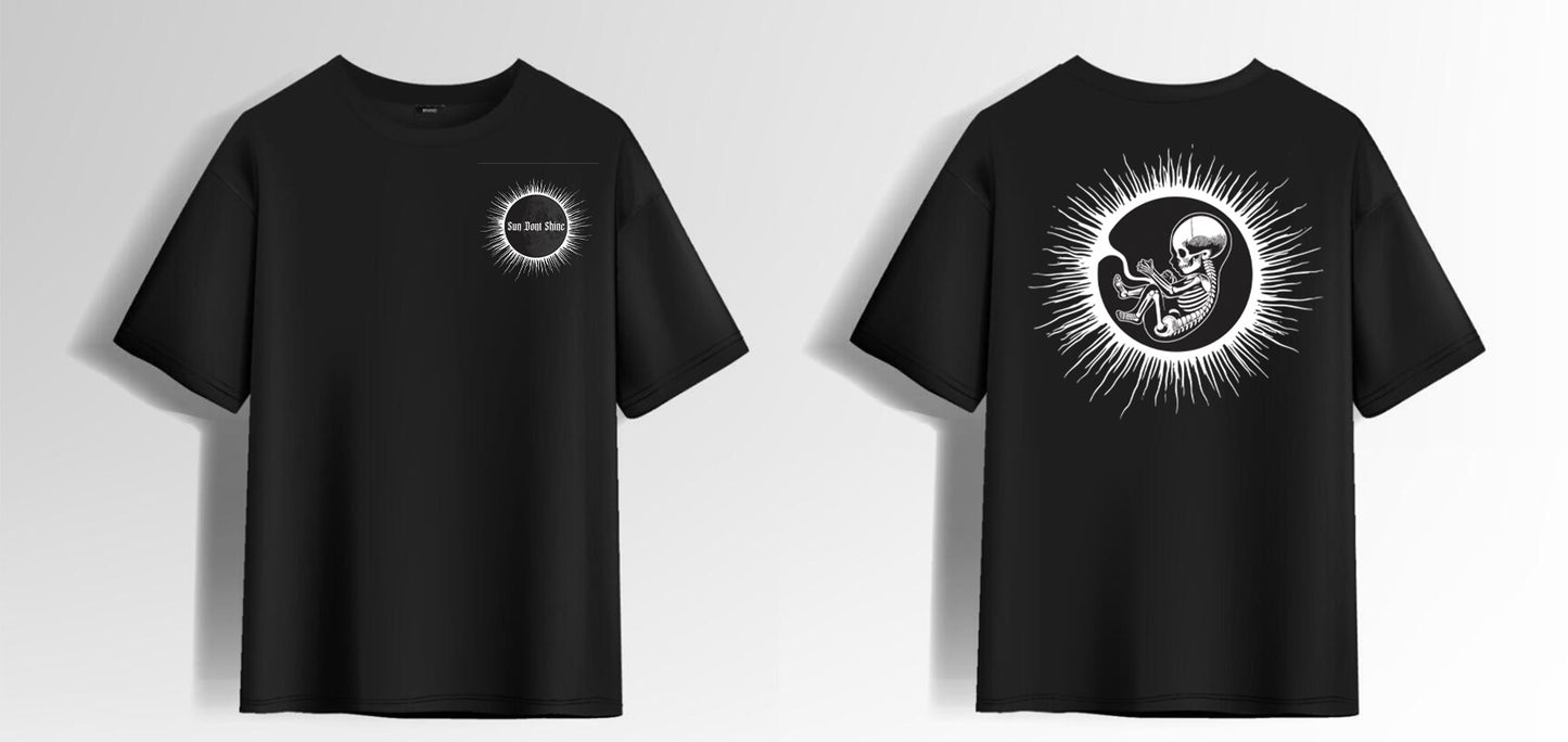 SUN DONT SHINE - From Birth To Death Baby Logo Shirt