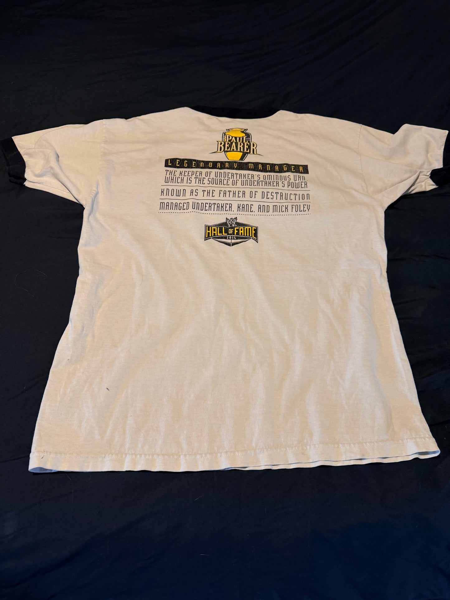 Paul Bearer Hall of Fame Undertaker WWE T-shirt size XLarge