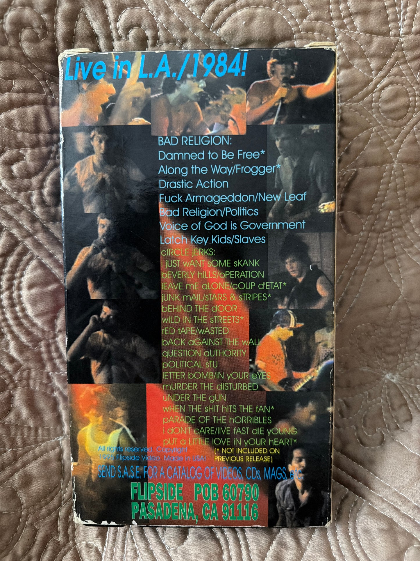 The Best of FlipSide Video - Bad Religion Circle Jerks Live in LA 1984 VHS