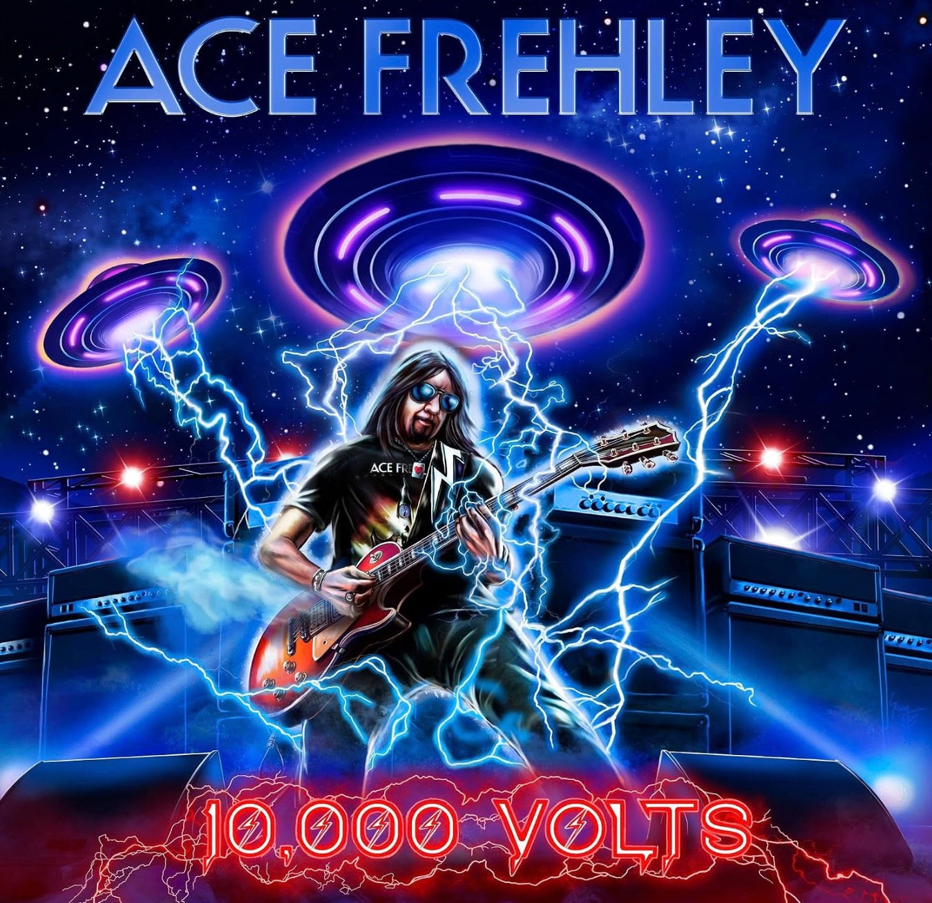 Ace Frehley - 10,000 Volts Vinyl - Red Splatter (Sealed)