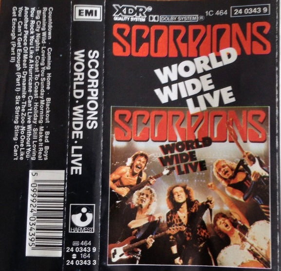 Scorpions World Wide Live CASSETTE TAPE