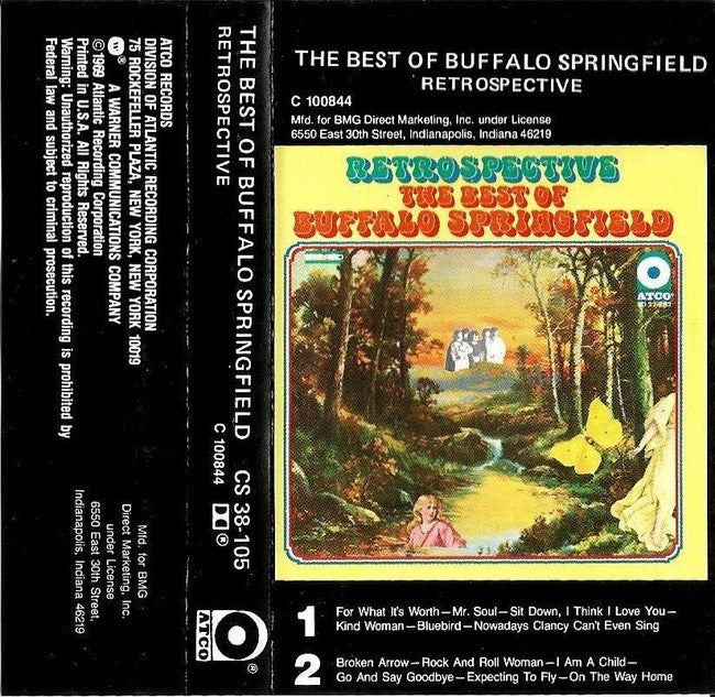 Buffalo Springfield Retrospective The Best Of CASSETTE TAPE