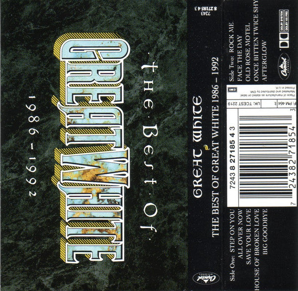 Great White The Best Of 86-92 CASSETTE TAPE