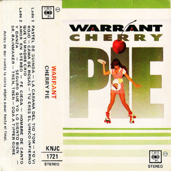 Warrant Cherry Pie CASSETTE TAPE