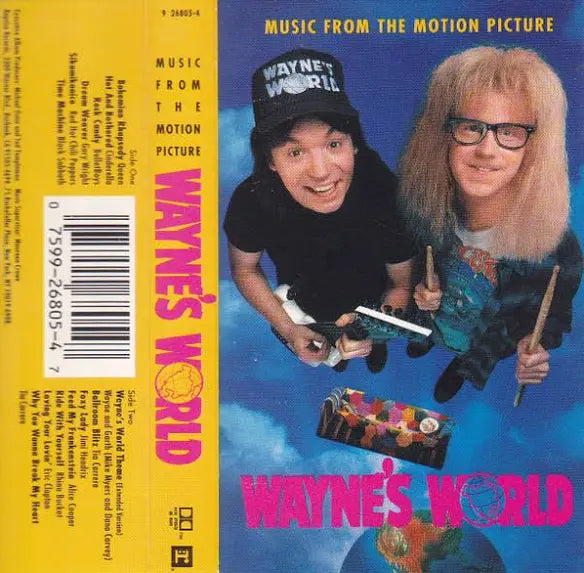 Wayne's World Motion Picture Soundtrack CASSETTE TAPE