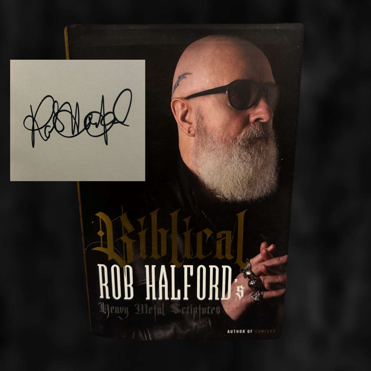 Rob Halford-Biblical, Heavy Metal Scripture (Autographed) Book