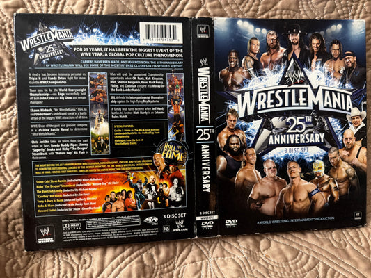 WWE Wrestlemania 25th Anniversary 3 Disc Set