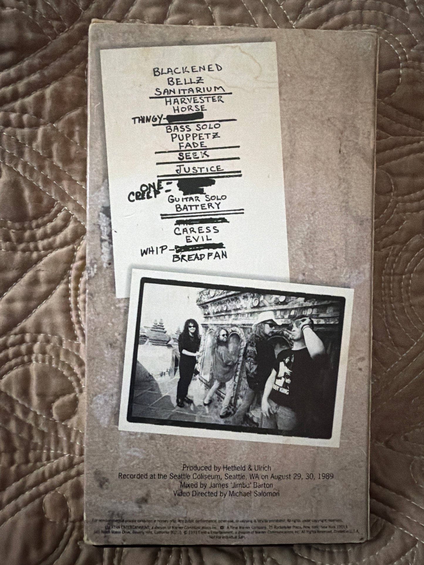 Metallica Live Shit: Binge and Purge Seattle VHS