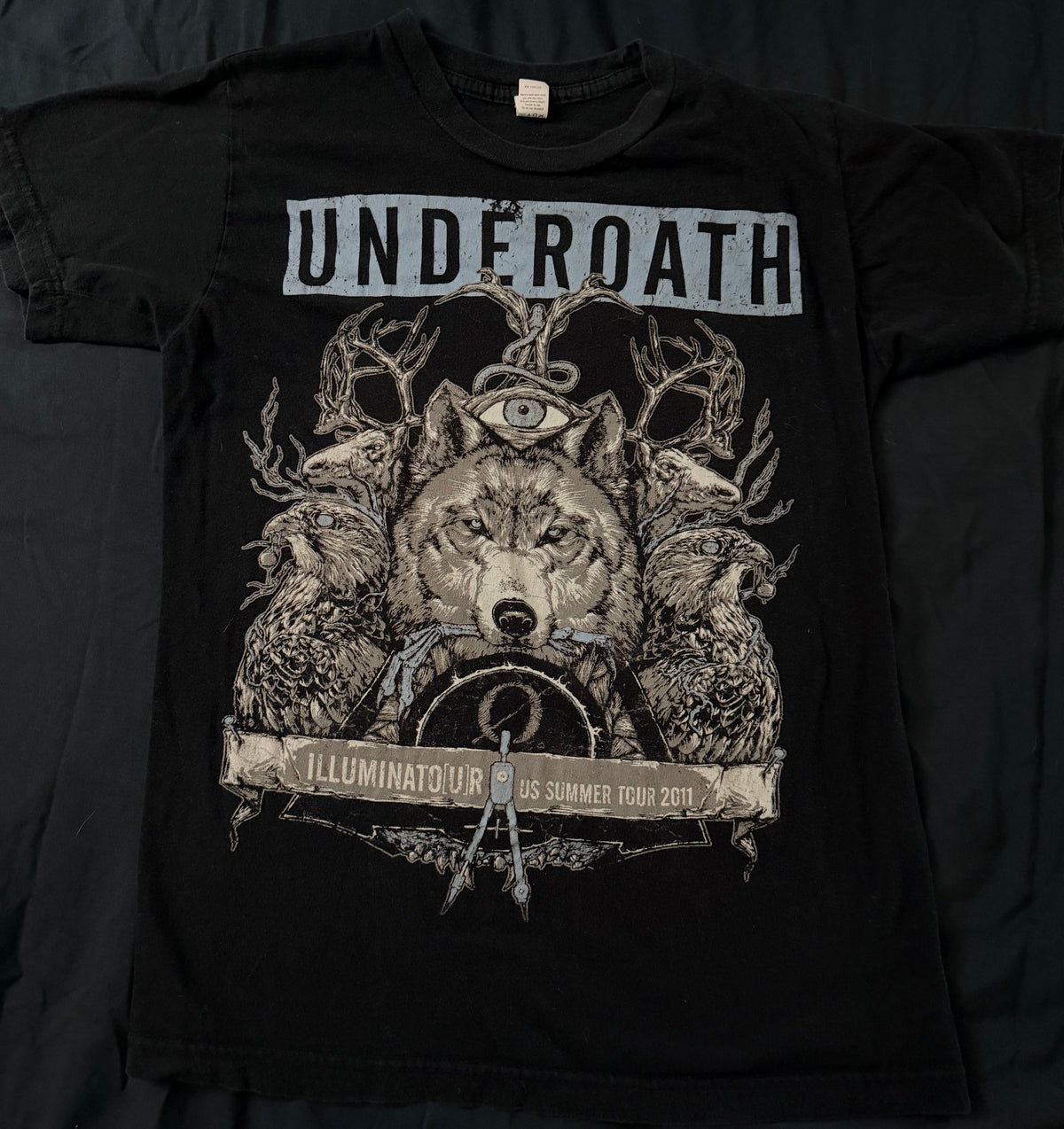 Underoath 2011 Illuminatour T-shirt size small
