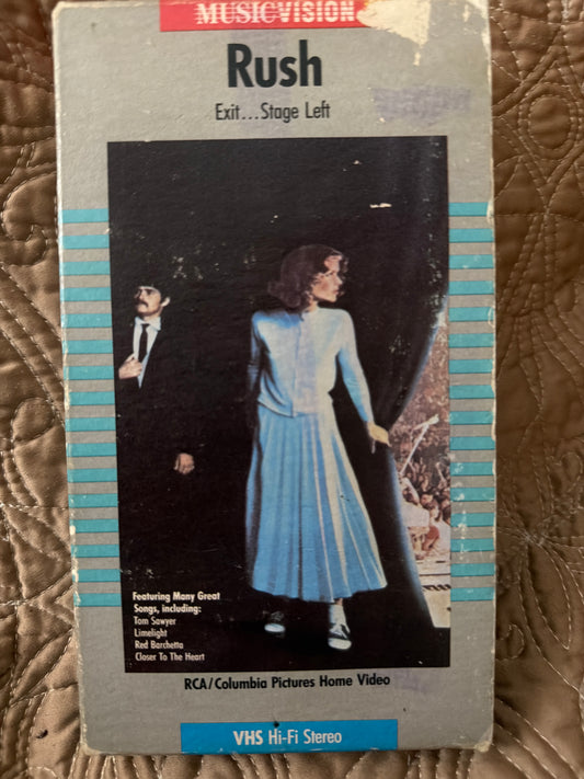 RUSH Exit… Stage Left Musicvision VHS