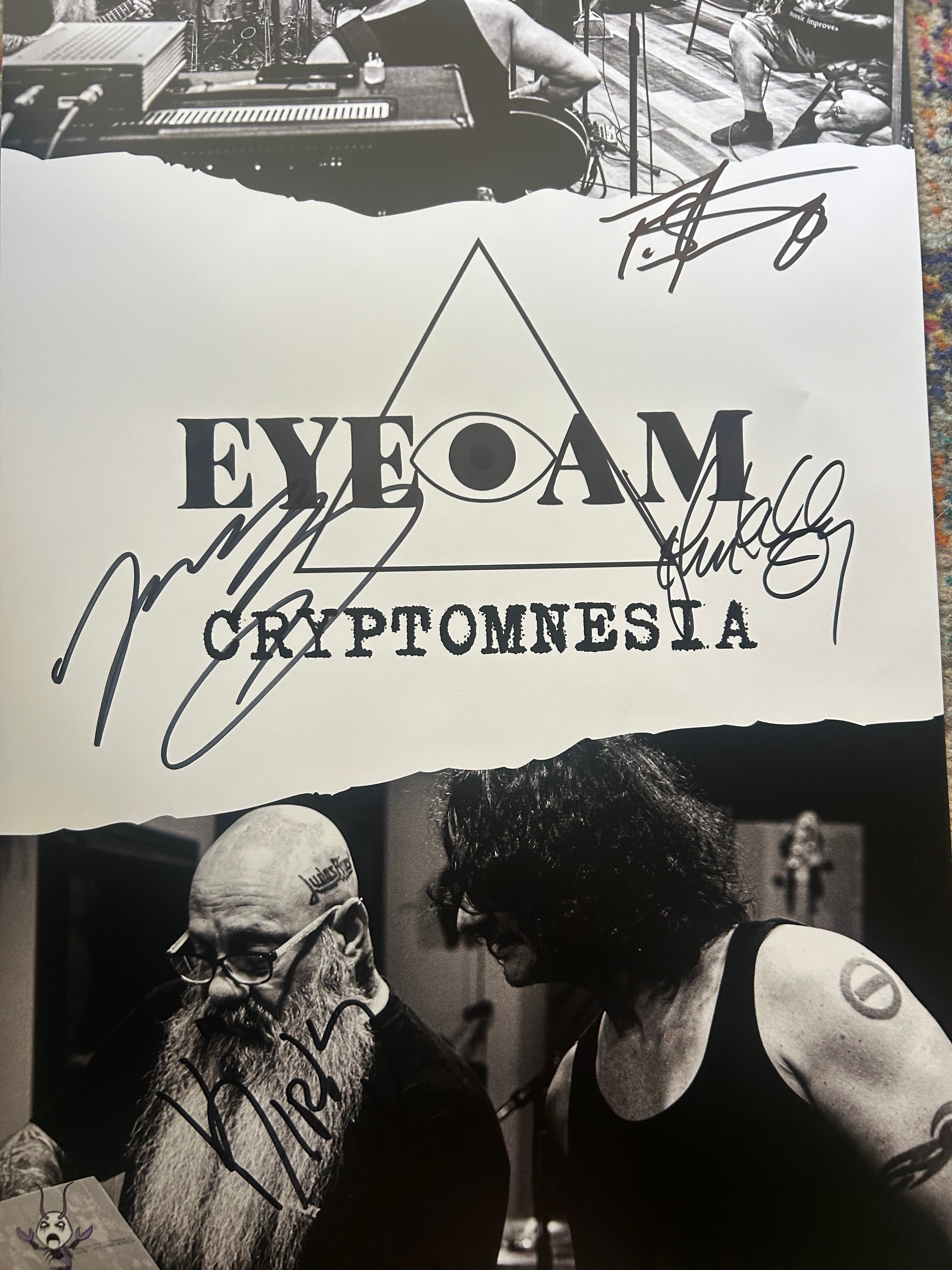 Signed “Cryptomnesia” 11X17 poster autographed by all four members