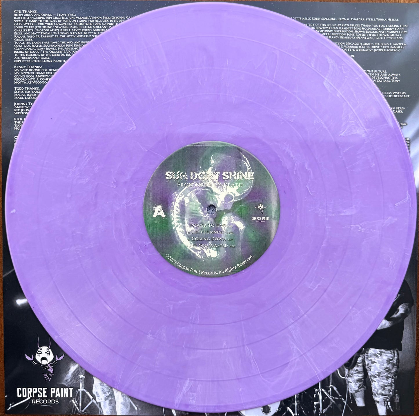 SUN DONT SHINE - From Birth to Death Vinyl - 4 Colors