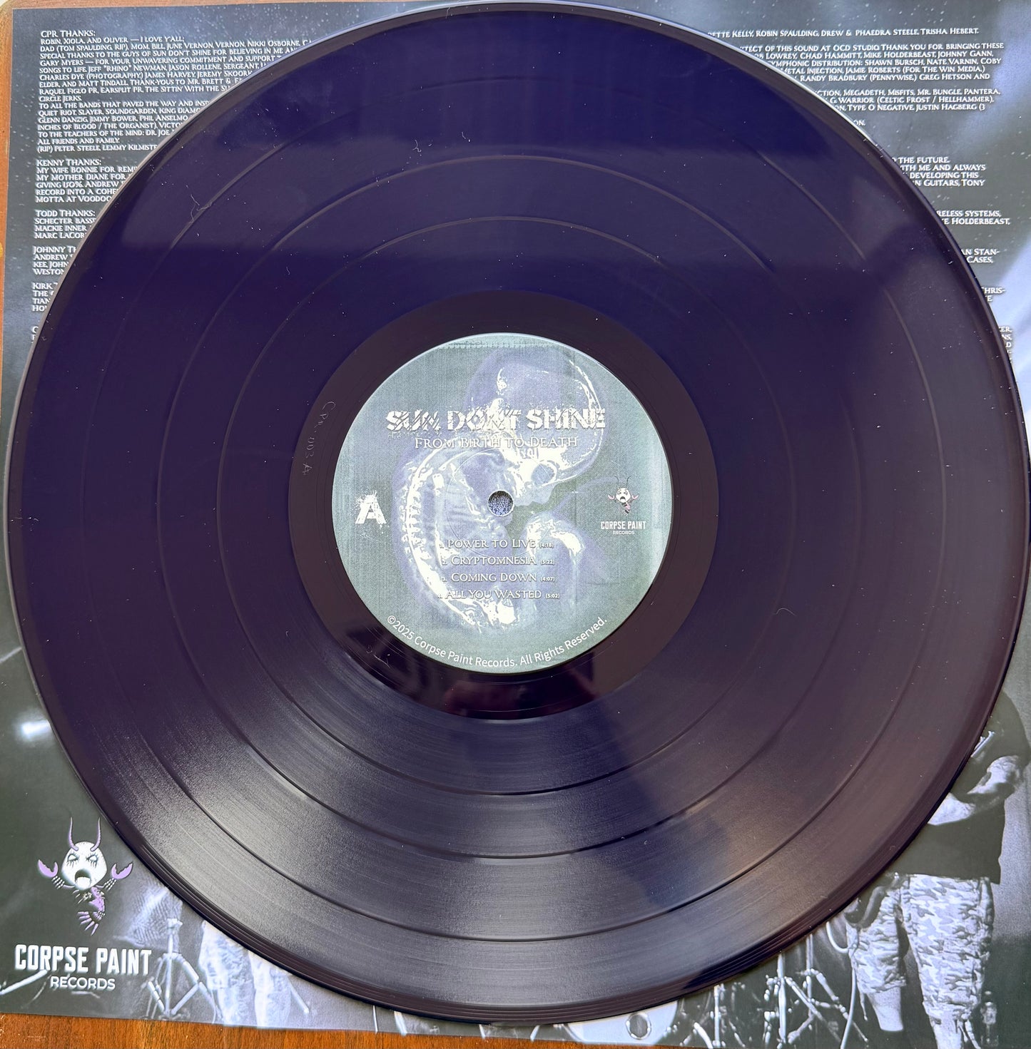 SUN DONT SHINE - From Birth to Death Vinyl - 4 Colors