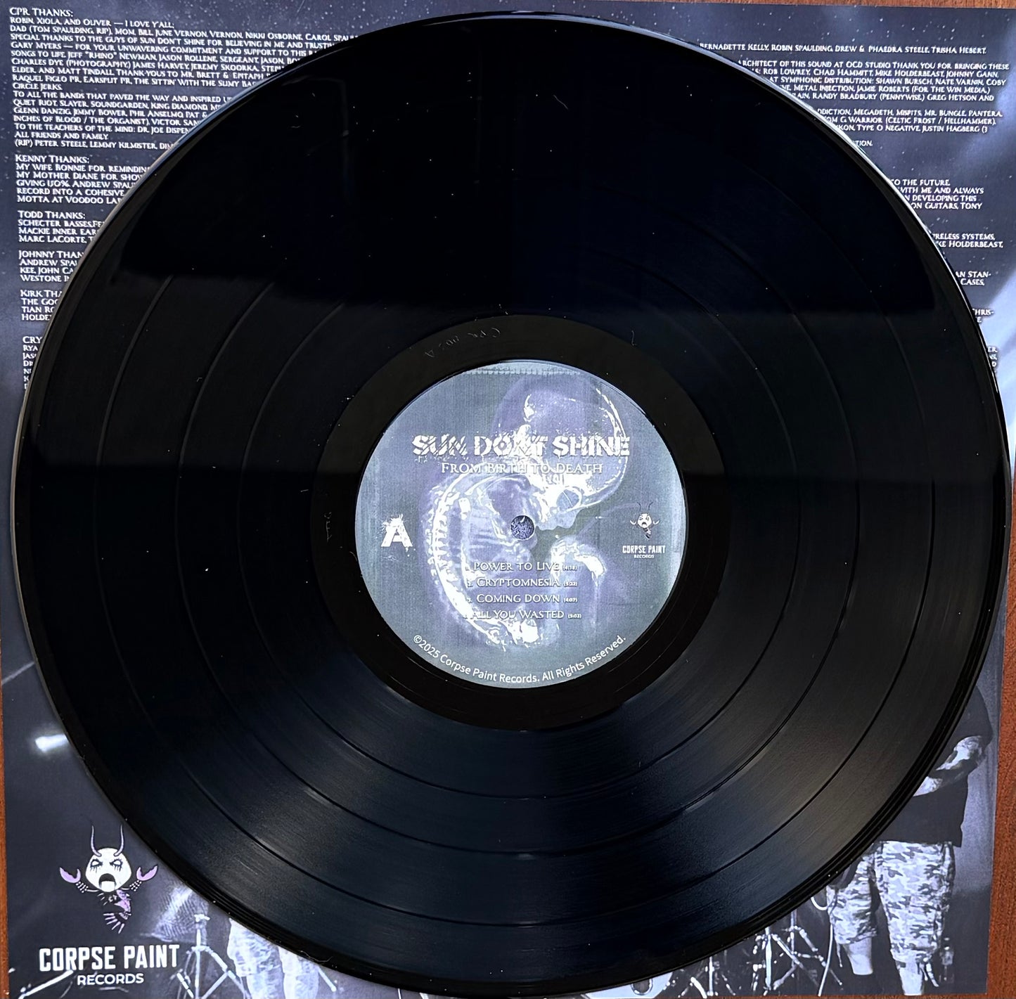 SUN DONT SHINE - From Birth to Death Vinyl - 4 Colors