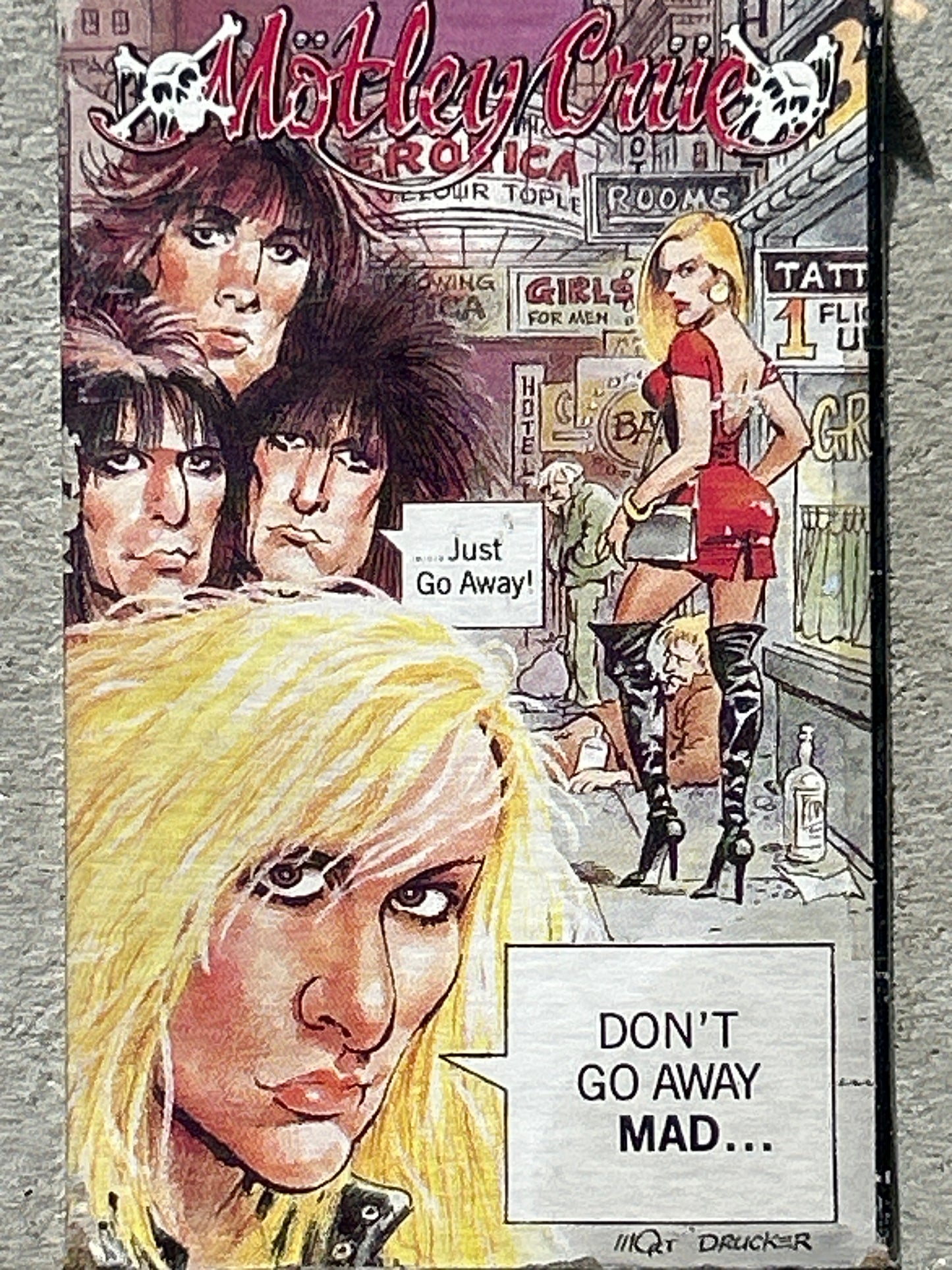 Motley Crue “Don’t Go Away Mad” cassette single