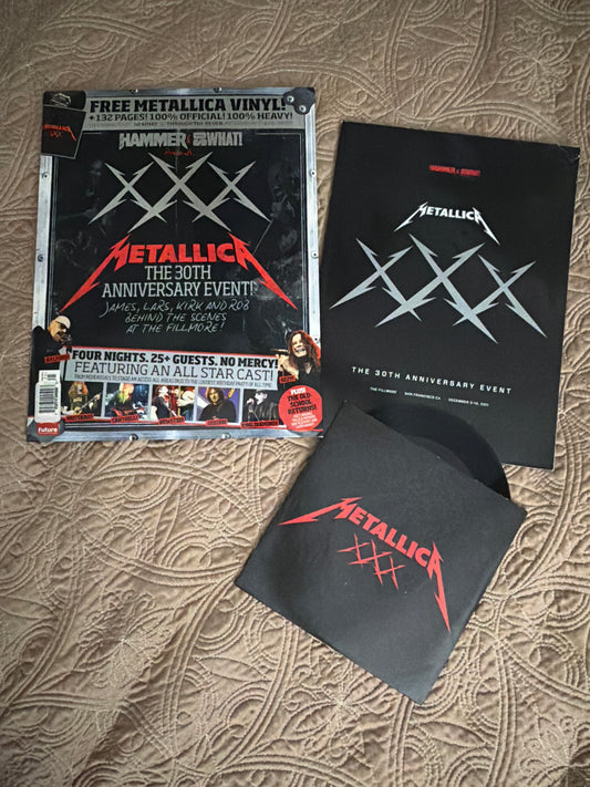 Metallica 30th Anniversary Book and 7 inch Vinyl Record