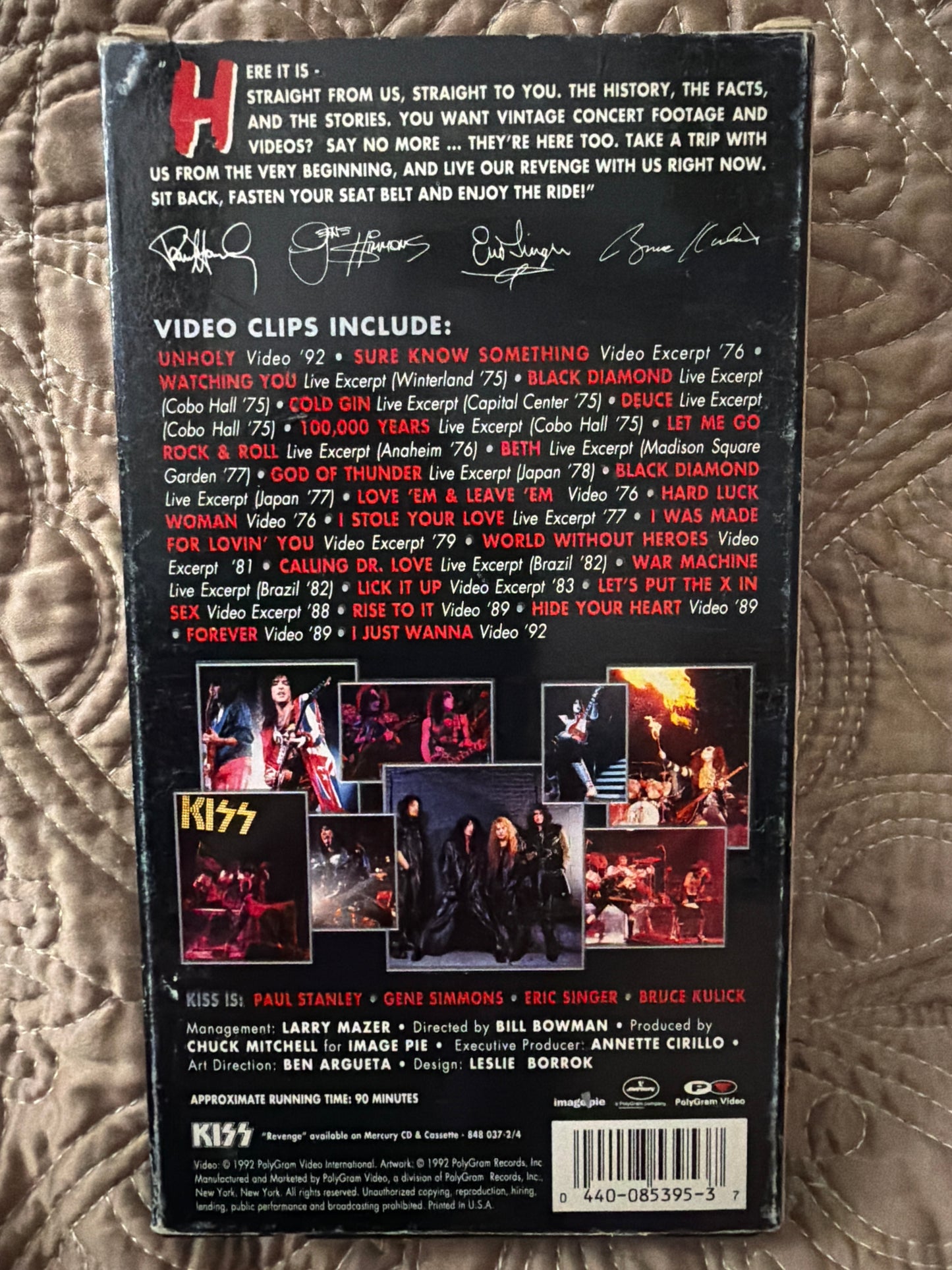 KISS X-Treme Close-Up VHS