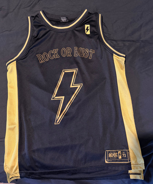 AC/DC Rock or Bust basketball jersey tank size medium
