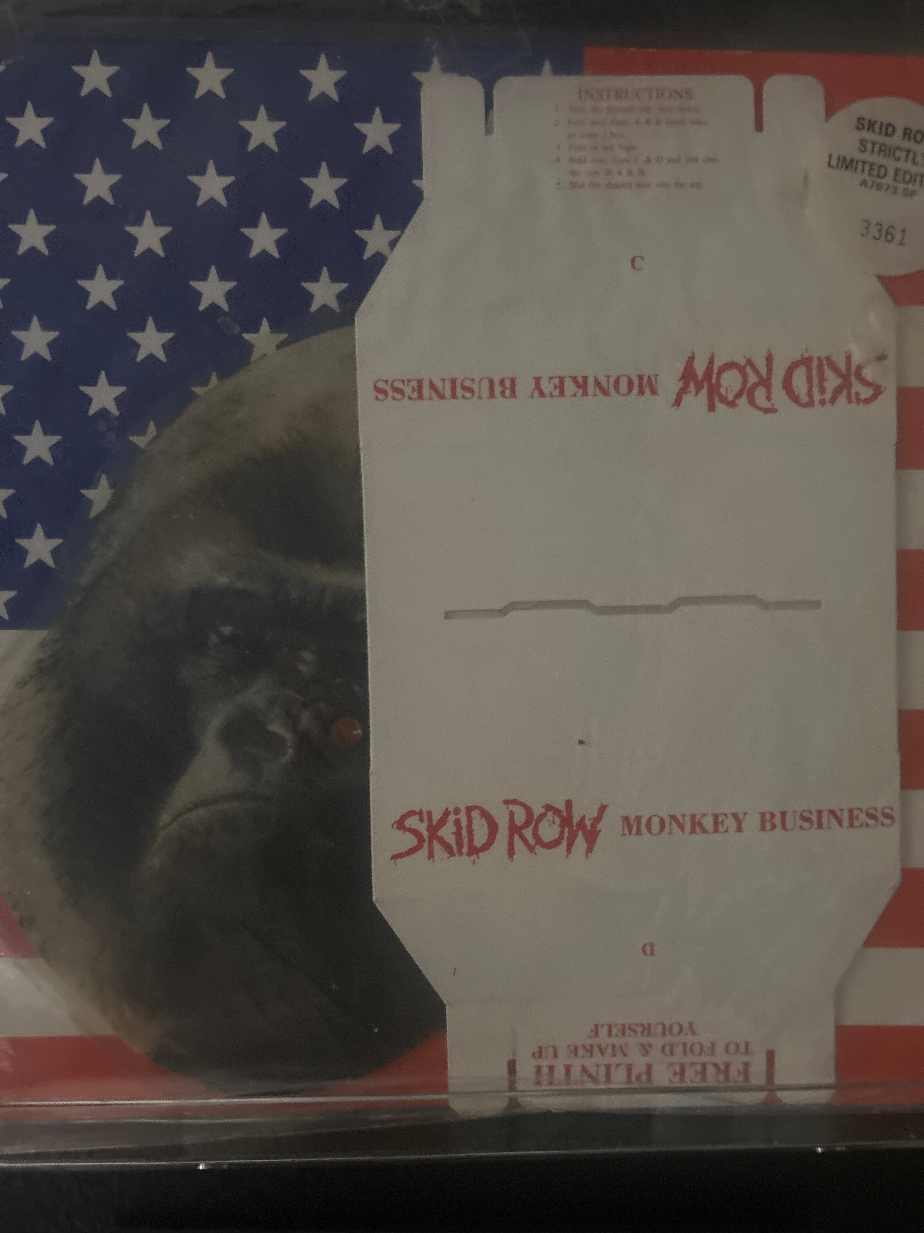 Skid Row “UK Monkey Business “ RARE PICTURE DISC #3361 – Corpse Paint ...