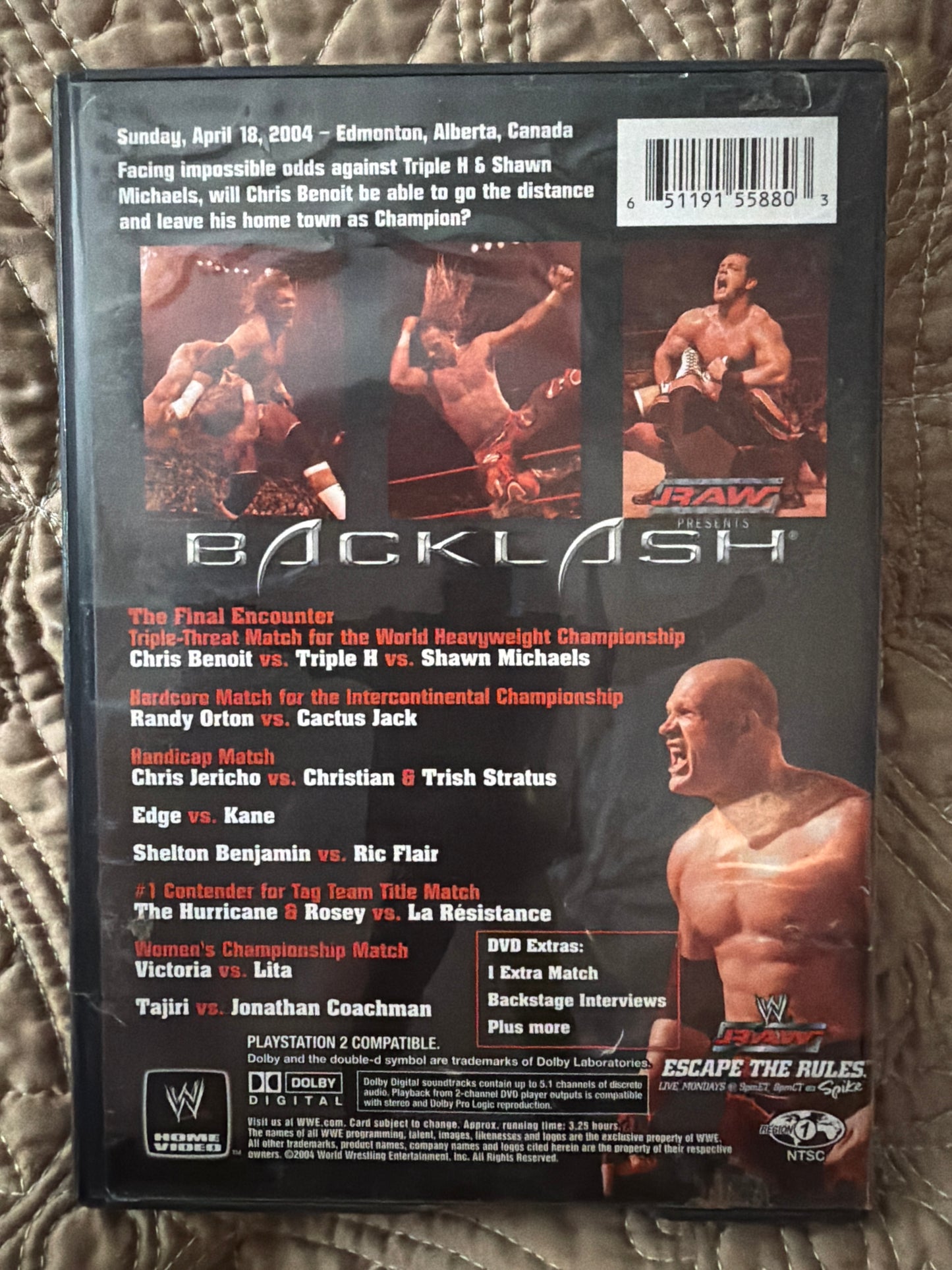 WWE Backlash 2004 DVD