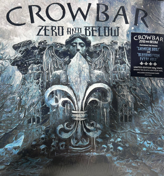 Crowbar “Zero and Below” LP LIMITED EDITION 180g VINYL GHOSTLY SEA BLUE & LIGHT BLUE VINYL