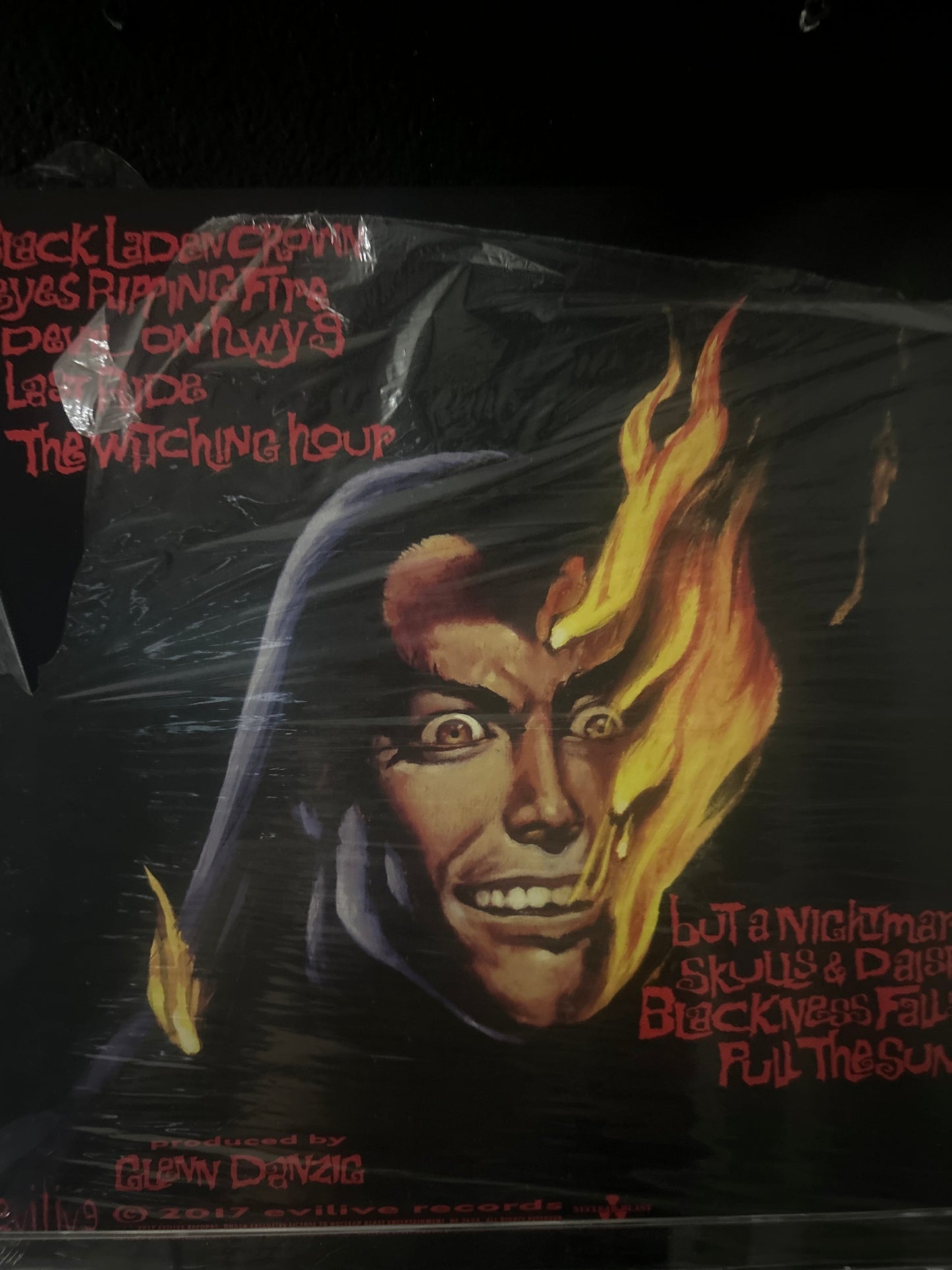 Danzig “Black Laden Crown” LP AUTOGRAPHED Johnny Kelly