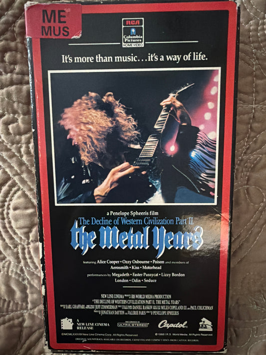 The Decline of Western Civilization Part 2 - The Metal Years VHS
