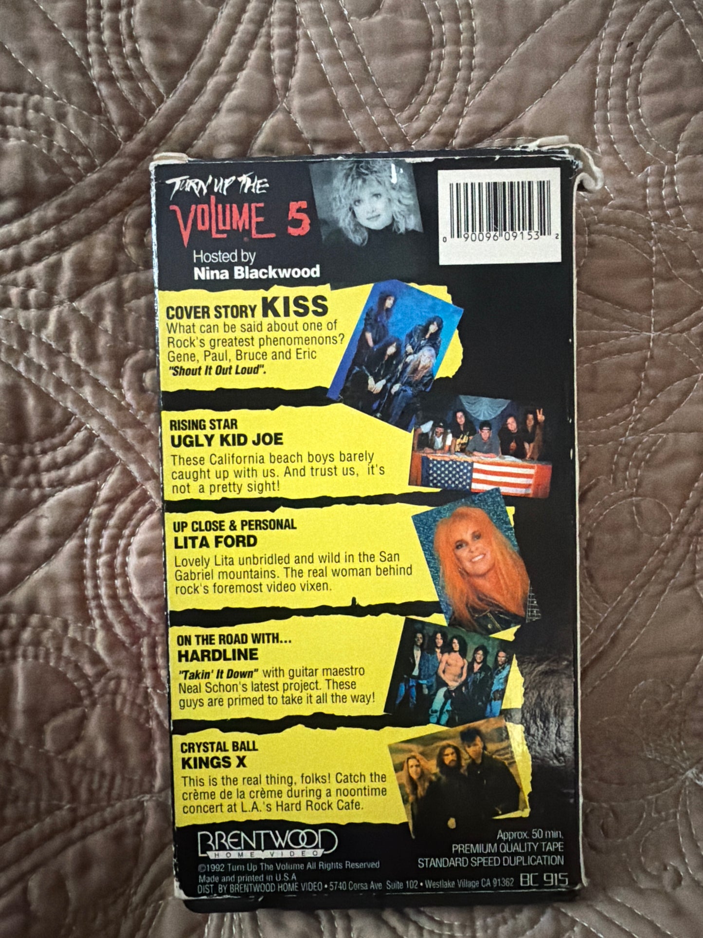 Turn Up The Volume 5- 1992 Rock and Roll Video Magazine VHS