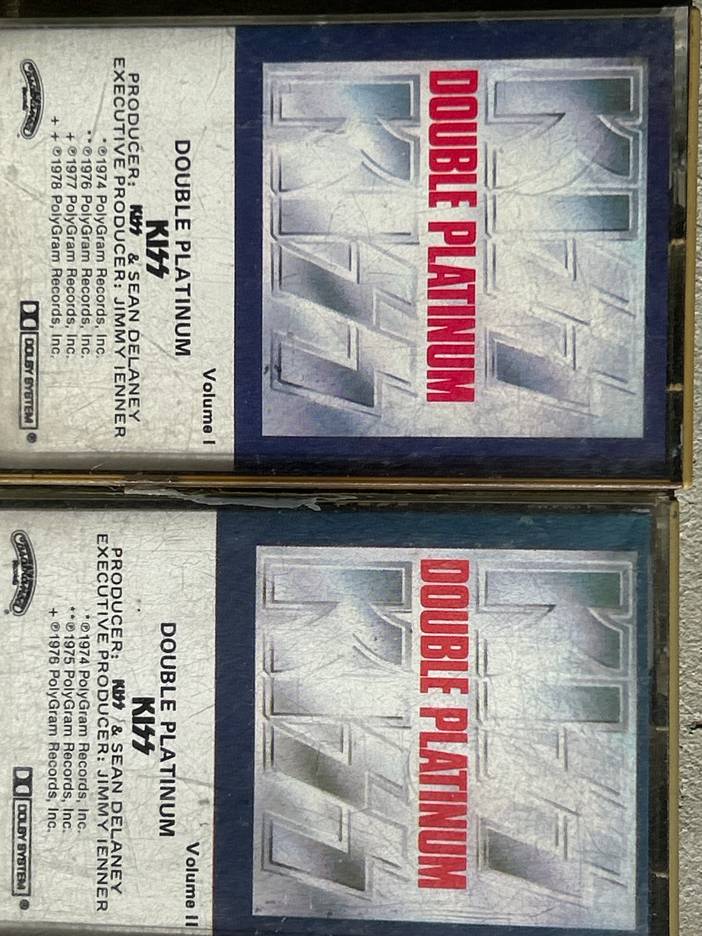 Kiss “Double Platinum” Vol 1 &2 cassette tape