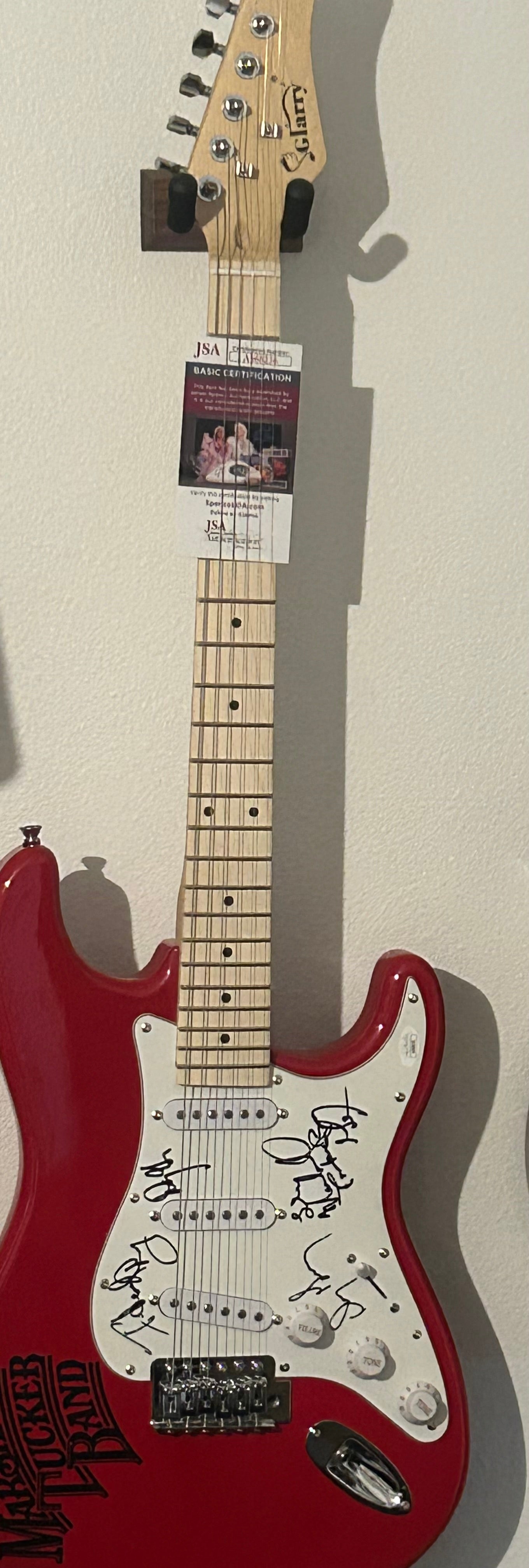 Marshall Tucker band autographed guitar