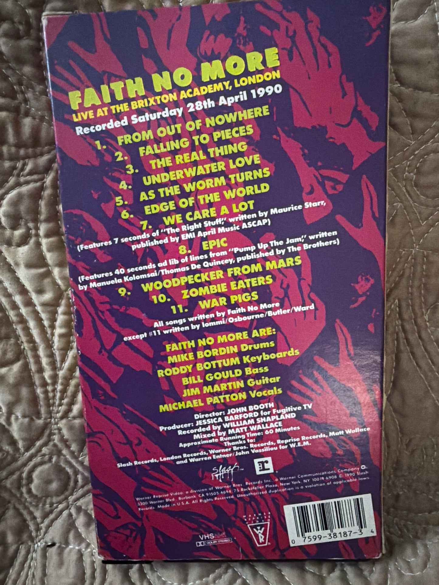 Faith No More - You Fat Bastards 1990 Live at The Britton Academy, London VHS