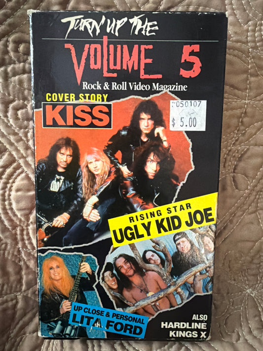 Turn Up The Volume 5- 1992 Rock and Roll Video Magazine VHS