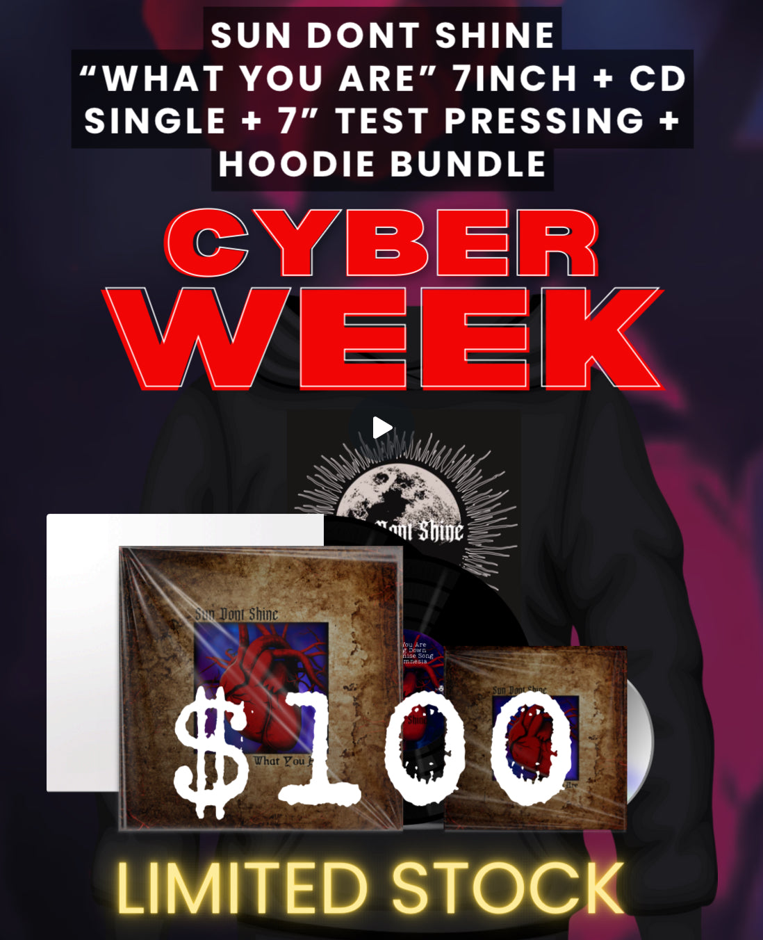 SUN DONT SHINE [Test Press Bundle] - 7inch test pressing (only 4 available) + MORE