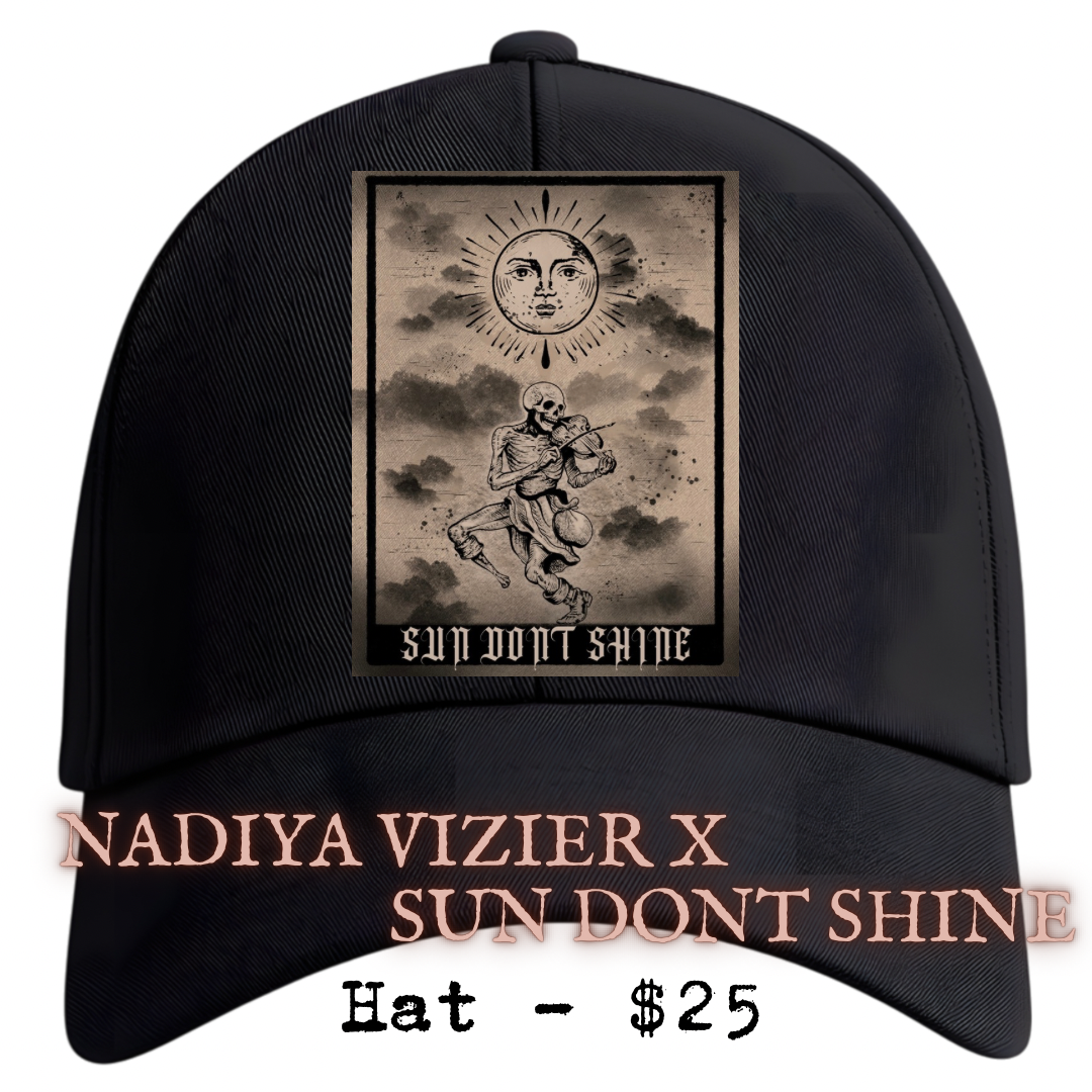 [SOLD OUT] SUN DONT SHINE x Nadiya Vizier Baseball Hat art Colab