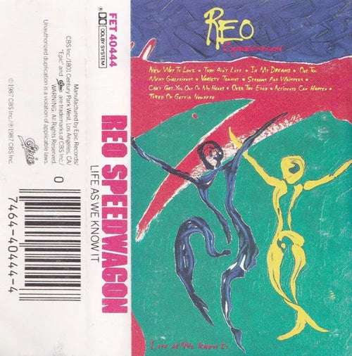 REO Speedwagon Life As We Know It CASSETTE TAPE