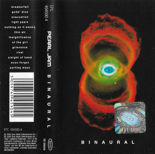 Pearl Jam Binaural CASSETTE TAPE