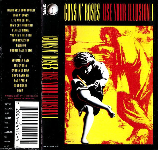 Guns N' Roses Use Your Illusion I CASSETTE TAPE