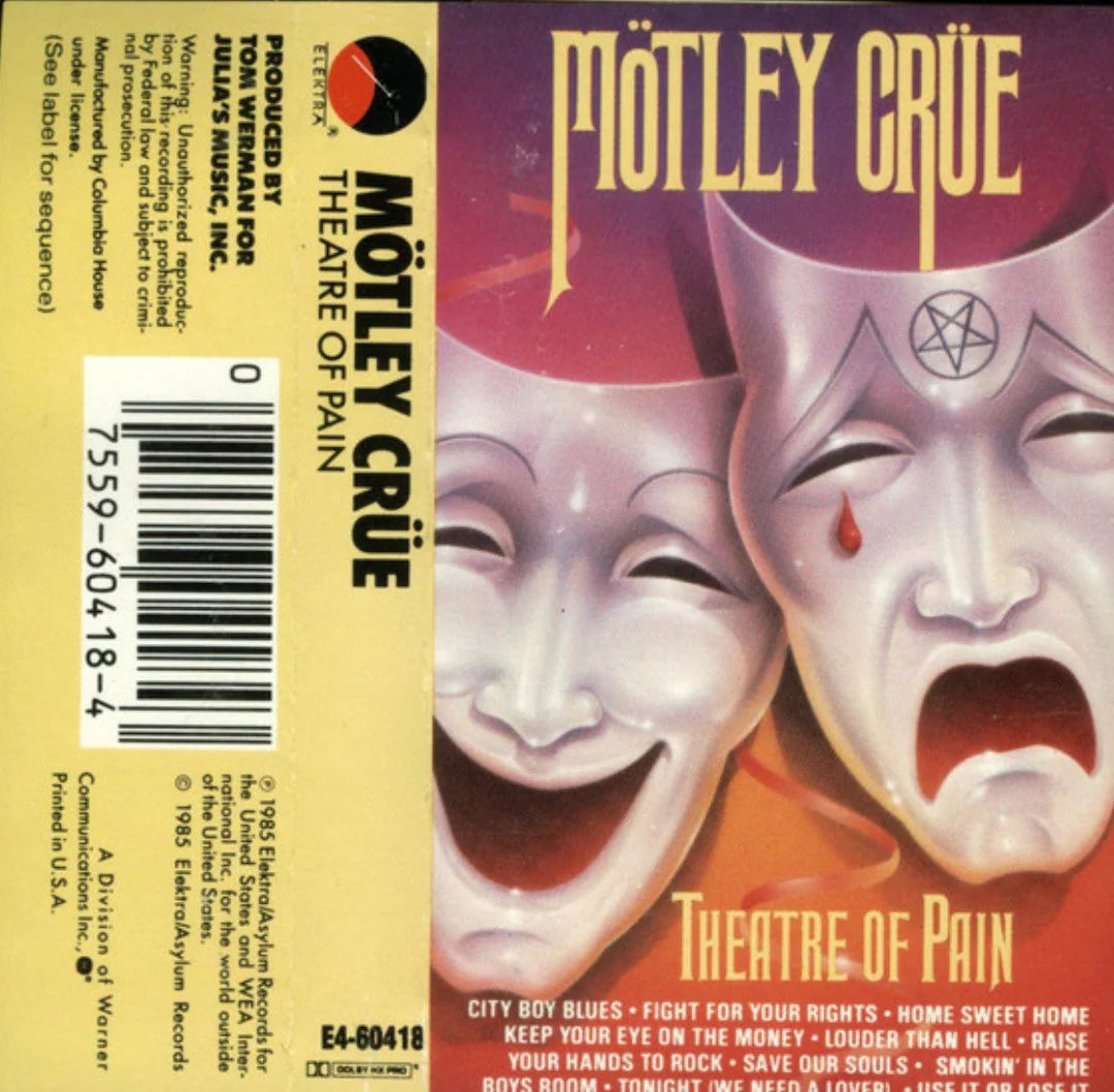 Motley Crue Theatre Of Pain CASSETTE TAPE