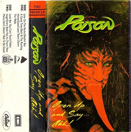 Poison Open Up & Say Ahh CASSETTE TAPE
