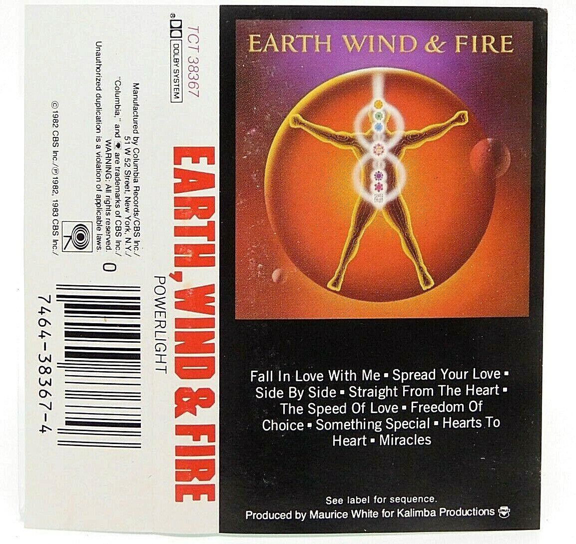 Earth Wind & Fire- Powerlight CASSETTE TAPE
