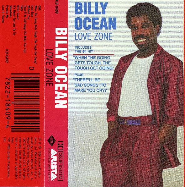 Billy Ocean Love Zone CASSETTE TAPE