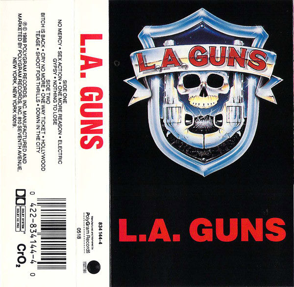 L.A. Guns Self Titled CASSETTE TAPE
