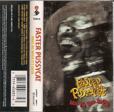 Faster Pussycat Wake Me When It's Over CASSETTE TAPE