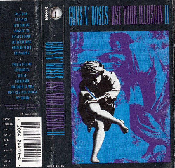 Guns N Roses Use Your Illusion II CASSETTE TAPE