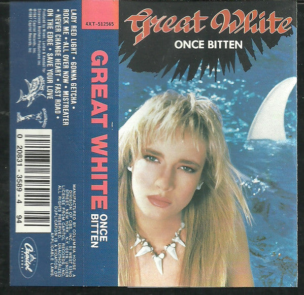 Great White Once Bitten CASSETTE TAPE